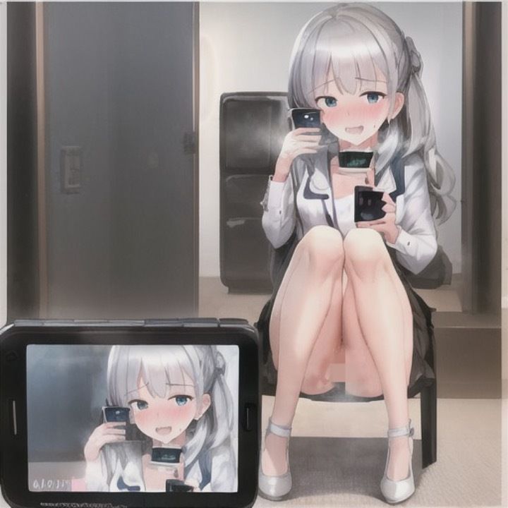 サンプル画像3:私のエロ自撮り欲しい人いる？  銀髪ちゃん編(まんまんちん) [d_538988]