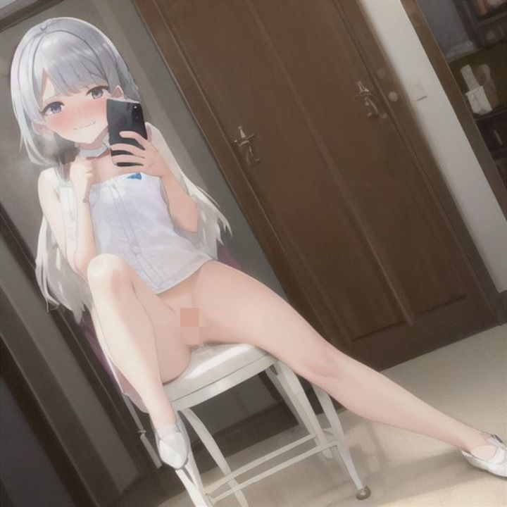 サンプル画像4:私のエロ自撮り欲しい人いる？  銀髪ちゃん編(まんまんちん) [d_538988]