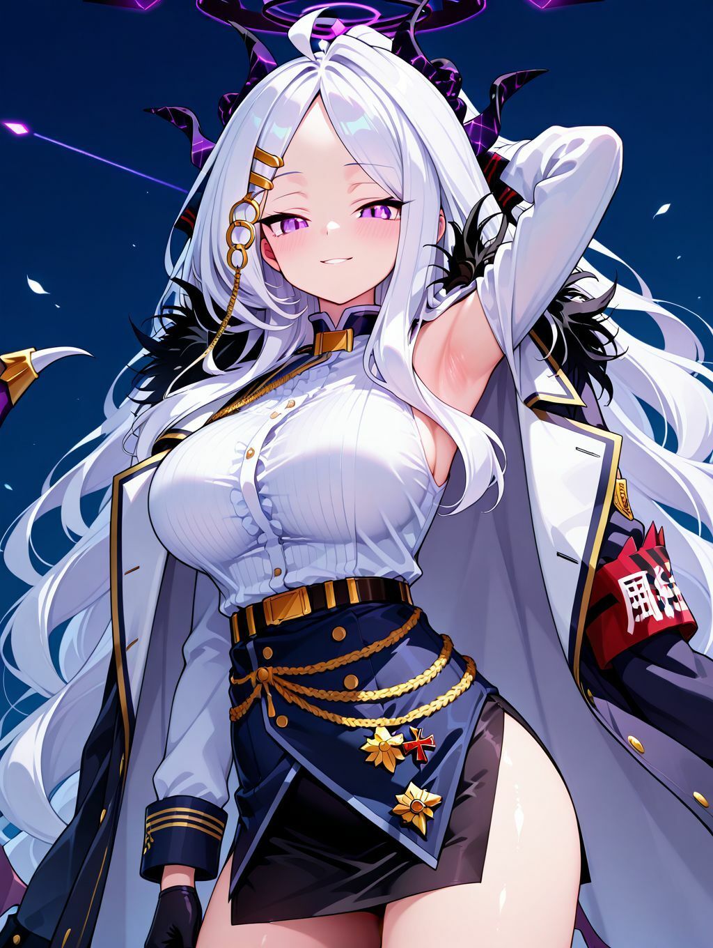 サンプル画像1:巨乳ムチムチ風紀委員長(いいまる) [d_539033]