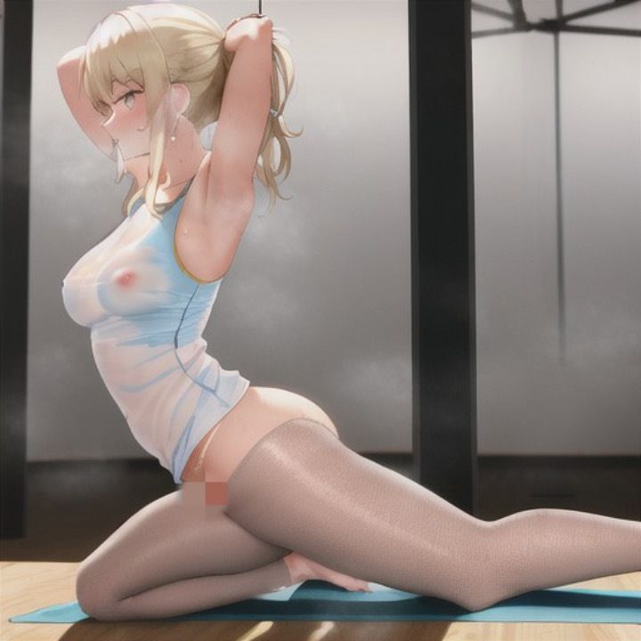 スッケスケ！？エロフィットネスクラブ  金髪ちゃん編 画像2