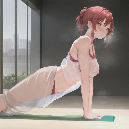 スッケスケ！？エロフィットネスクラブ  赤髪ちゃん編 サンプル4