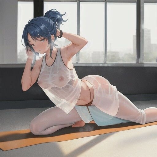 サンプル画像5:スッケスケ！？エロフィットネスクラブ  青髪ちゃん編(まんまんちん) [d_539082]