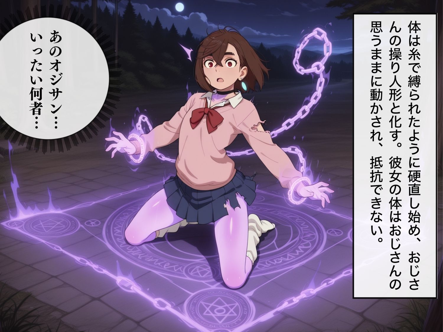 サンプル画像6:【完全敗北】綾◯ 桃 〜屈服せよ。キモ男の催●術が君を虜にする。〜(種きゅん☆ハーレム計画) [d_539137]