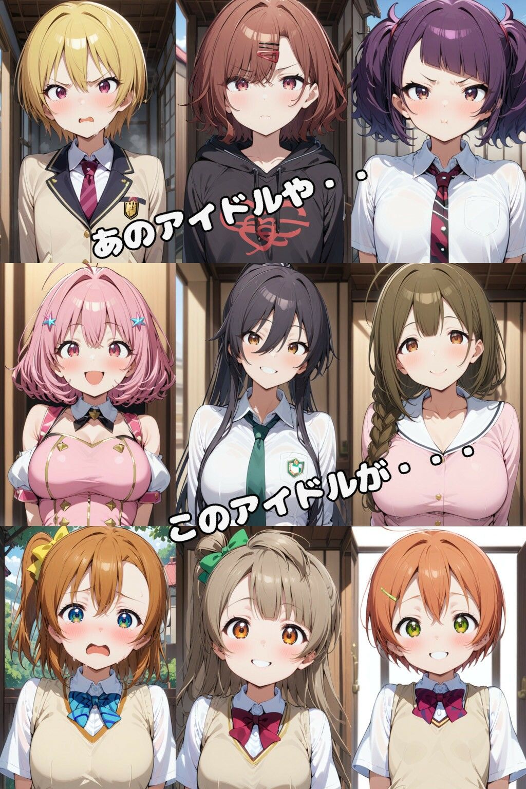 サンプル画像6:壁尻ヒロインズ3 〜アイドルマスター＆ラブライブ！〜(Trash Glider) [d_539232]