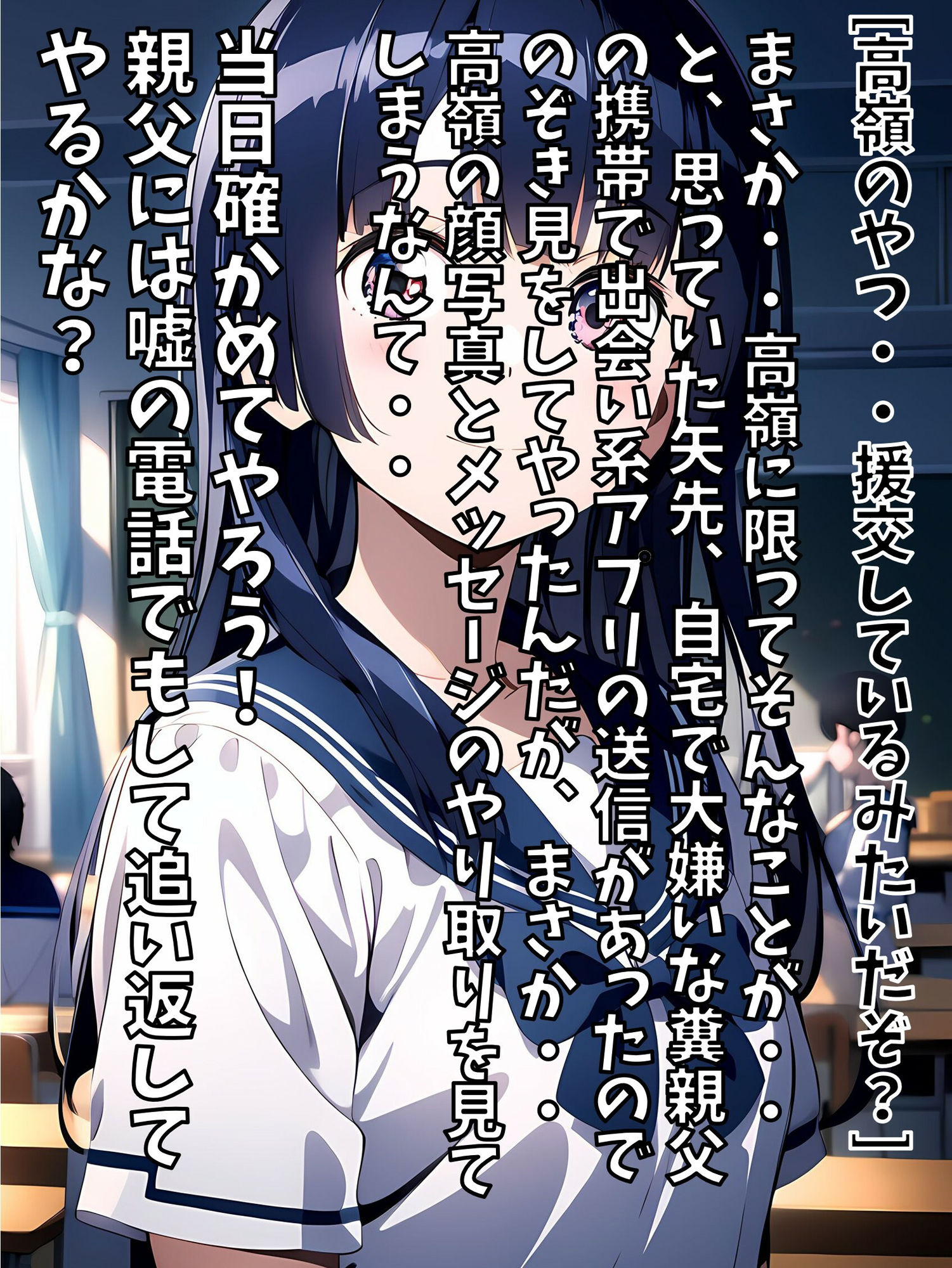 サンプル画像3:援交の代償 彼女の秘密を知ってしまったからにはしっかりハメてしまおう(ジェル工房) [d_539377]