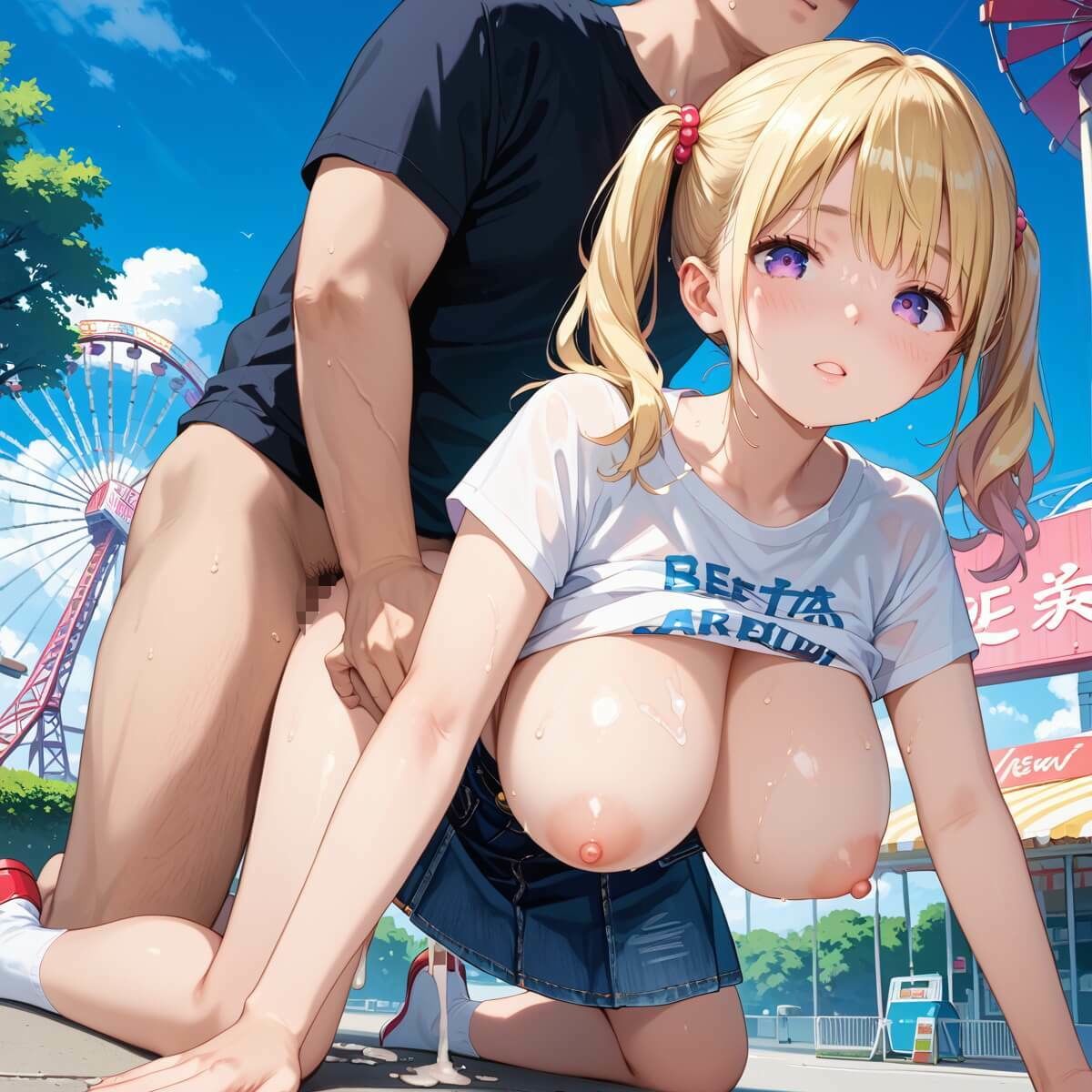 サンプル画像3:私服の彼女に我慢できません！遊園地デートでエッチ三昧！！3【厳選CG225枚収録】(エメラルドの館) [d_539397]