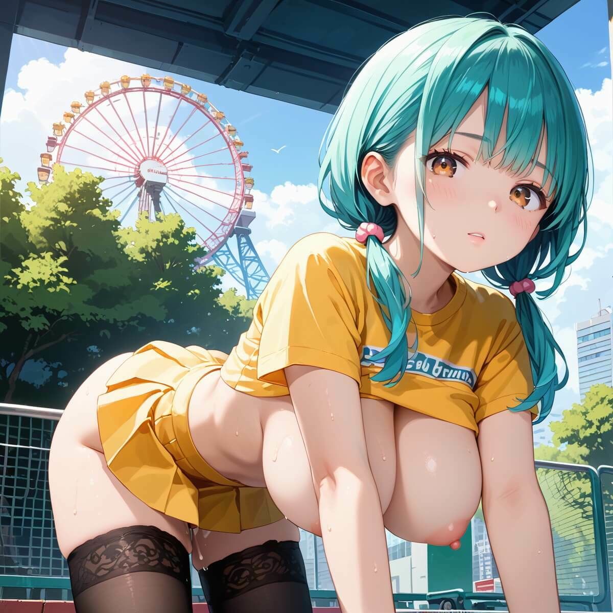 サンプル画像2:私服の彼女に我慢できません！遊園地デートでエッチ三昧！！5【厳選CG225枚収録】(エメラルドの館) [d_539402]