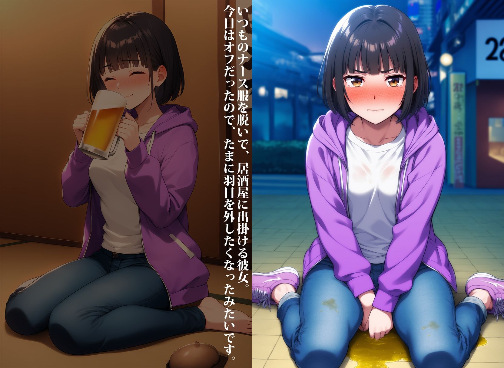 サンプル画像5:ピタパンスタイル失禁(性癖ユガ芽) [d_539429]