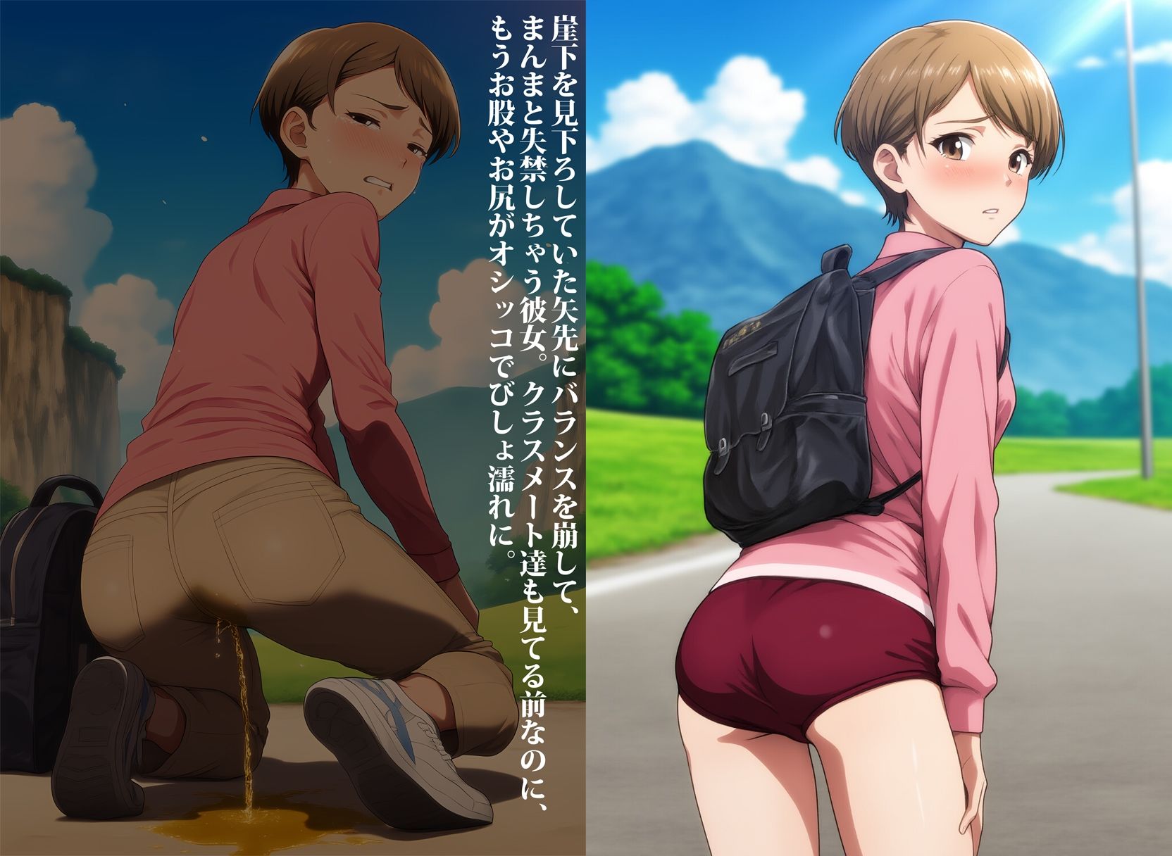 サンプル画像6:ピタパンスタイル失禁(性癖ユガ芽) [d_539429]