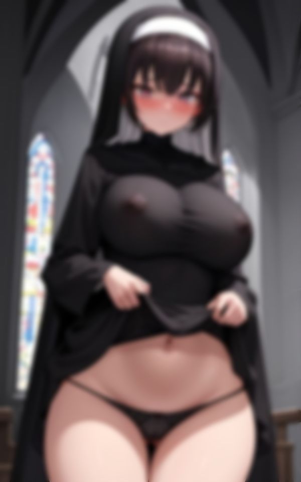 サンプル画像2:媚薬を飲んで高揚するエチエチ爆乳淫乱シスター記録集(えいあい革命) [d_539483]