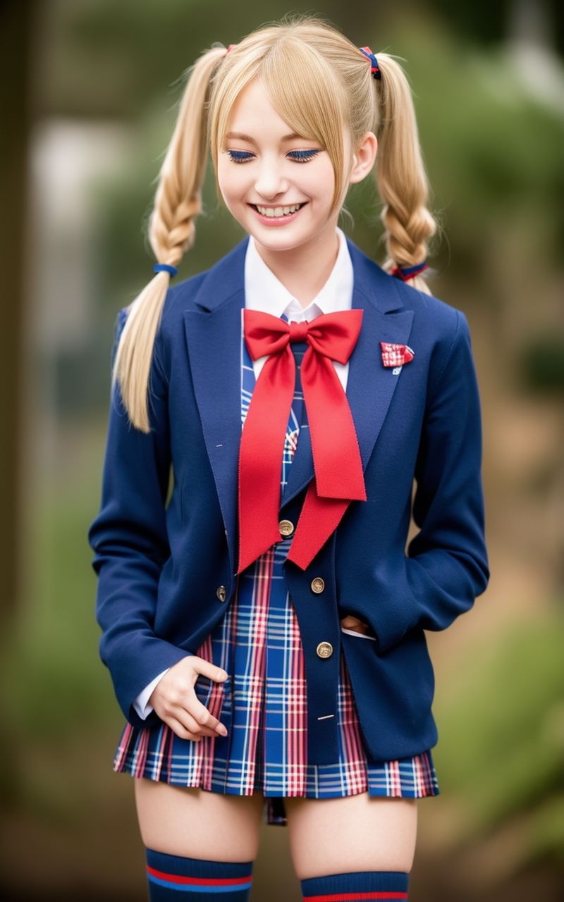 サンプル画像1:AI美女写真集┃制服の美女乙女(AI美女写真集┃清楚な大人) [d_539618]