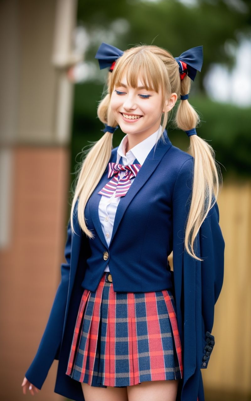 サンプル画像2:AI美女写真集┃制服の美女乙女(AI美女写真集┃清楚な大人) [d_539618]