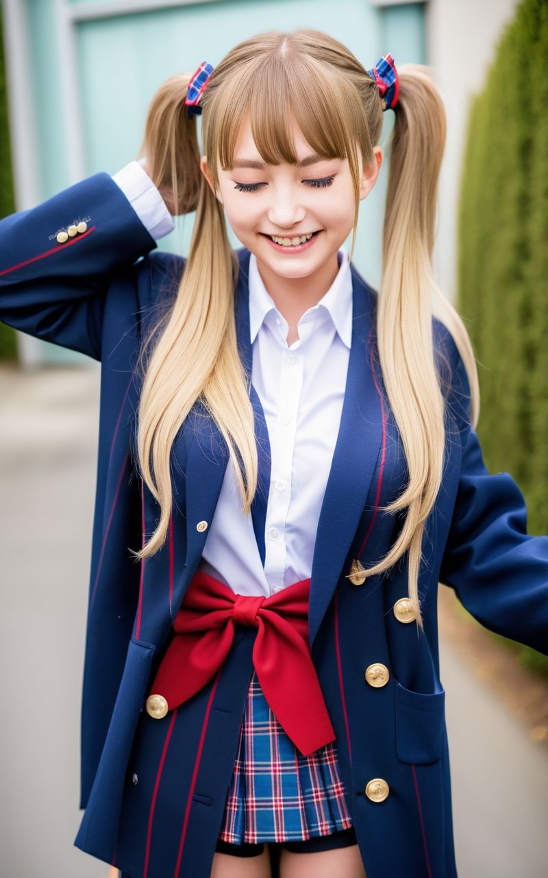 サンプル画像3:AI美女写真集┃制服の美女乙女(AI美女写真集┃清楚な大人) [d_539618]