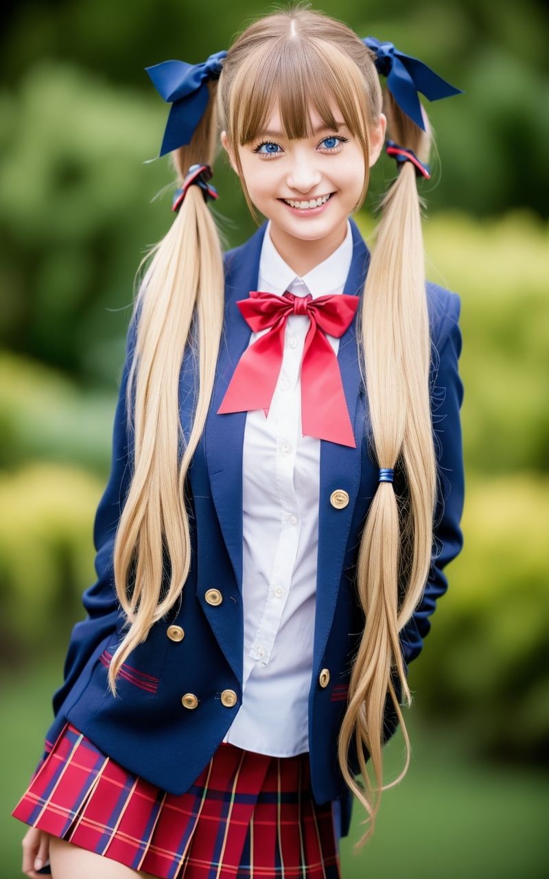 サンプル画像6:AI美女写真集┃制服の美女乙女(AI美女写真集┃清楚な大人) [d_539618]