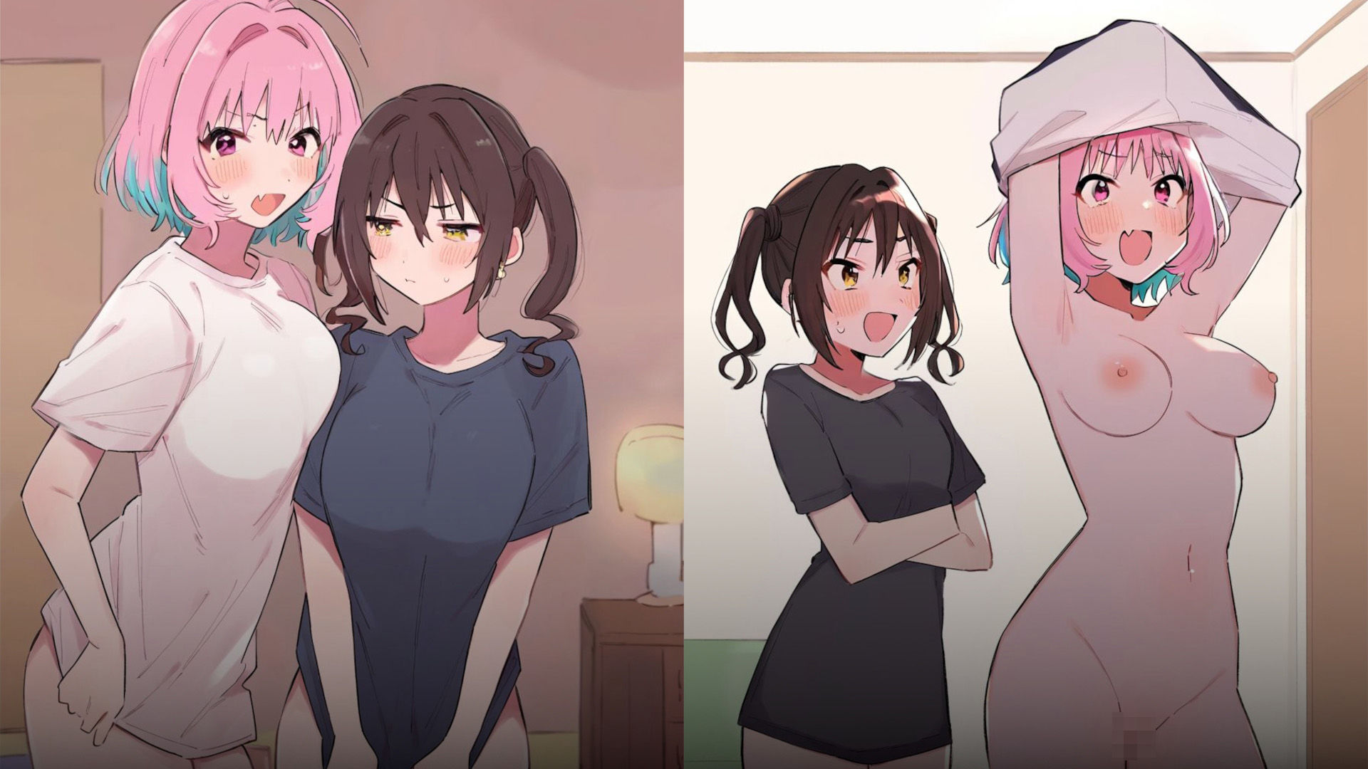 サンプル画像1:ユニークなふたり 〜部屋でイチャイチャ編〜(PeachPoint) [d_539670]