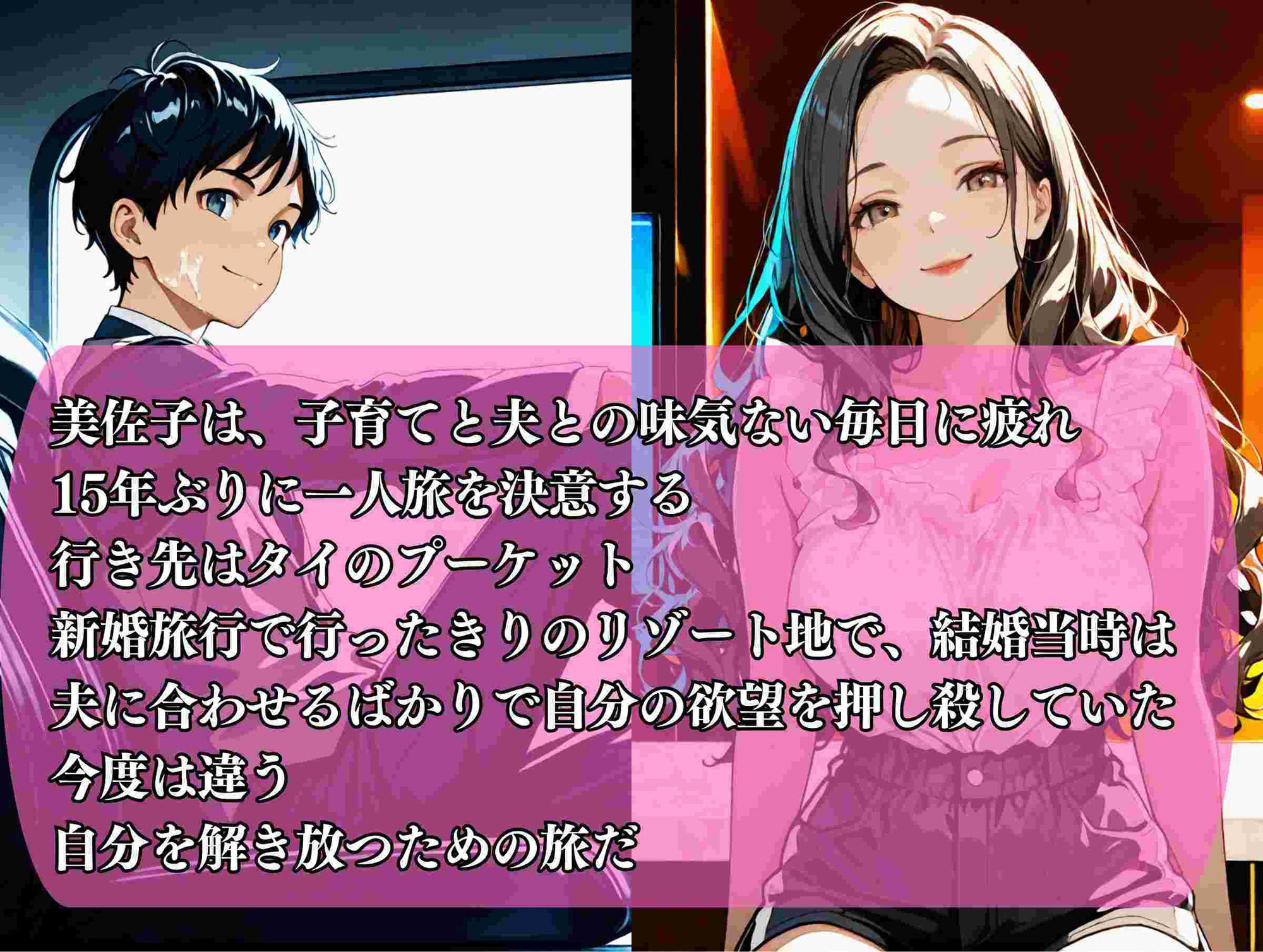 サンプル画像2:やりまくり  隣の主婦Hな海外旅行(満開の花園) [d_539702]
