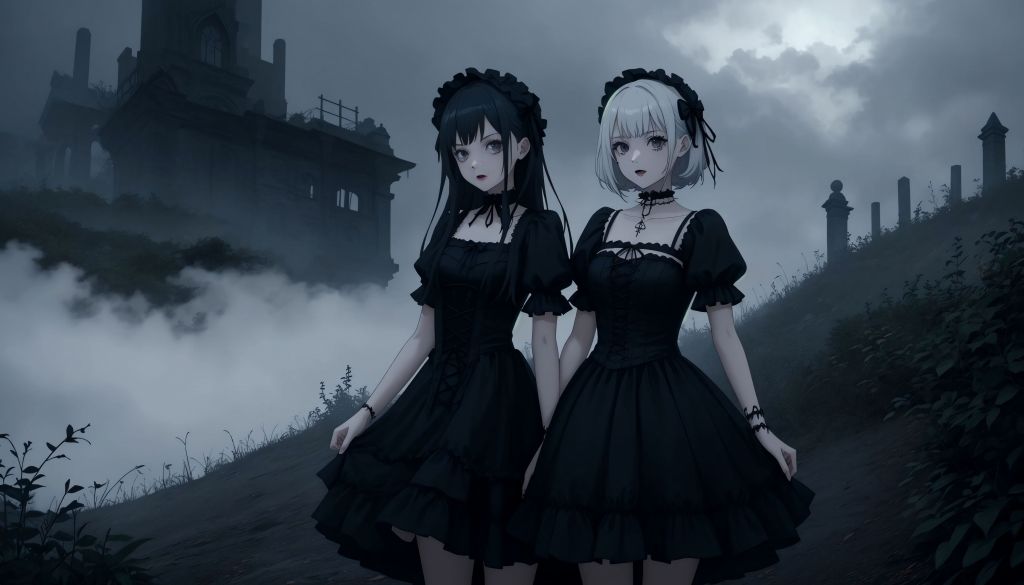 サンプル画像4:霧の中のゴシックロ○ータ少女(こがねトワイライト) [d_539830]