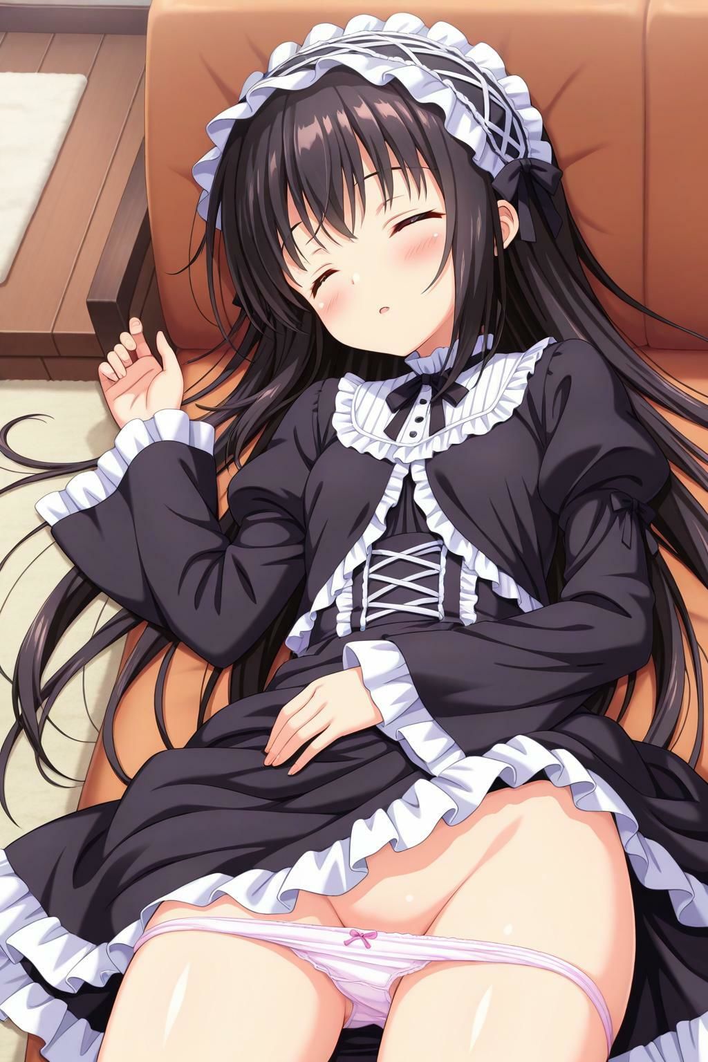 サンプル画像4:黒髪女羞恥(あいらく騎士) [d_539832]