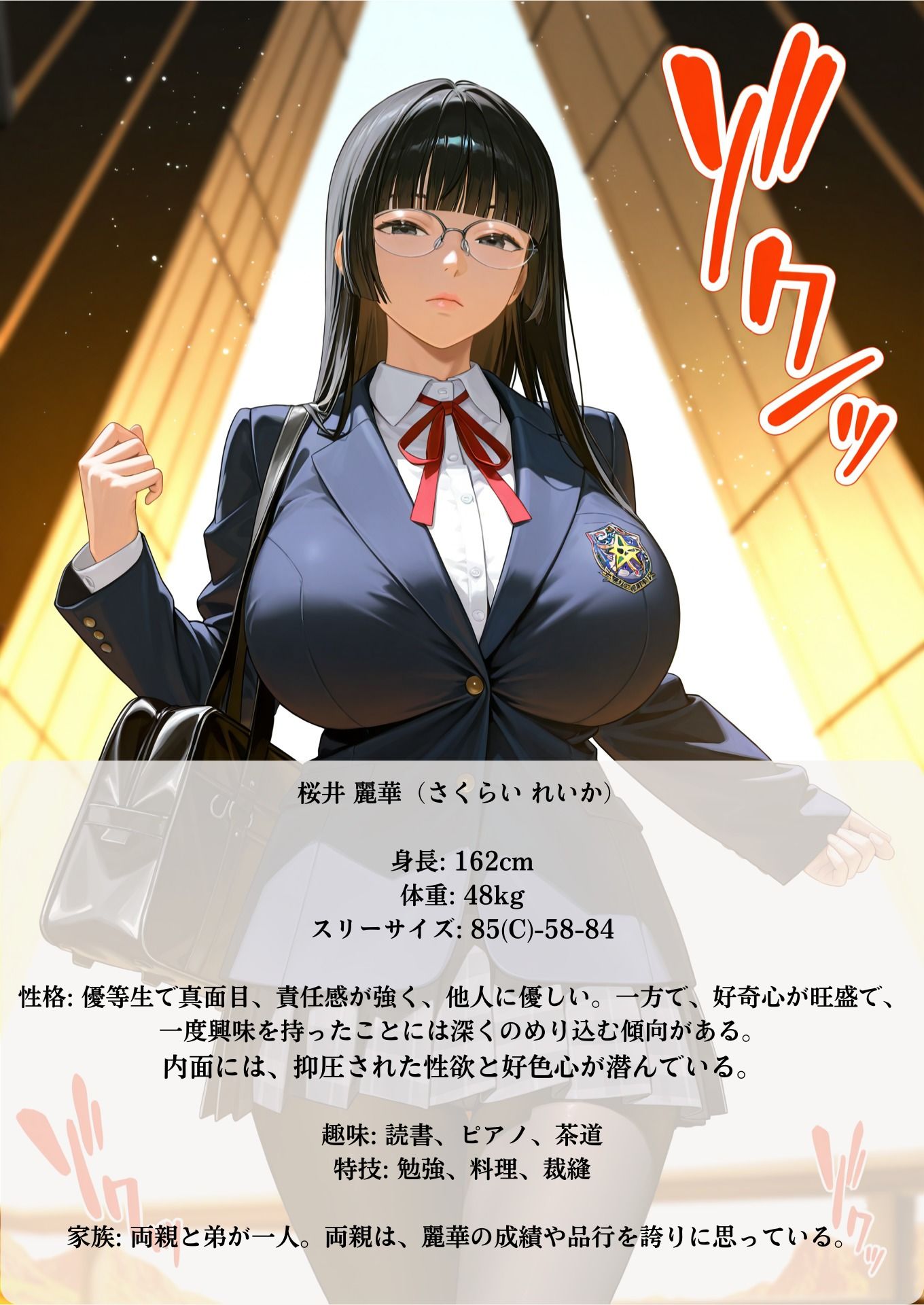 サンプル画像1:クール系才女 快楽に堕ちる(AI美女あむ) [d_539995]