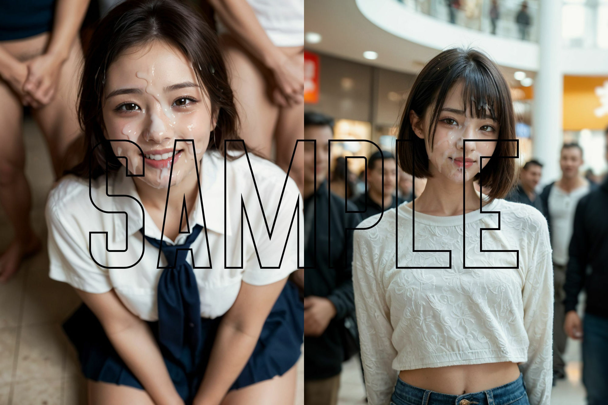 サンプル画像3:ぶっかけだけを詰め合わせ3(B.B.I (Bukker’s BUKKAKE Images)) [d_540030]