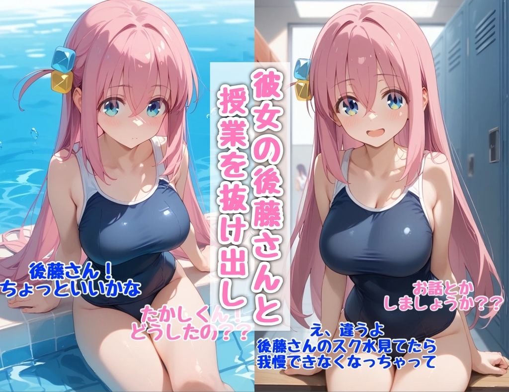 サンプル画像1:後藤さん！スク水Hしよ！(汁なし担々麺) [d_540060]