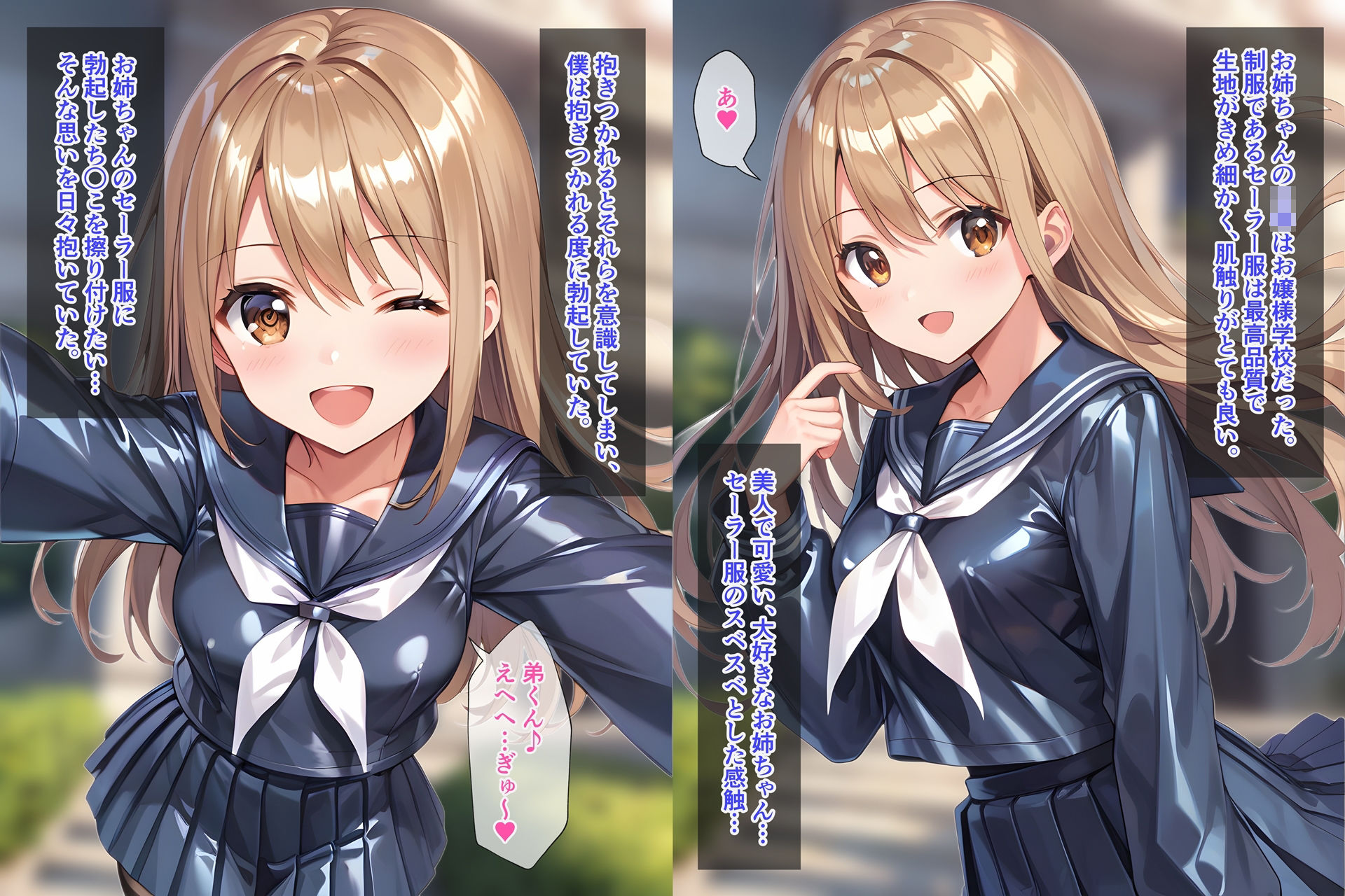 サンプル画像1:お姉ちゃんのセーラー服でぶっかけ無洗浄(すとりんぐ) [d_540126]