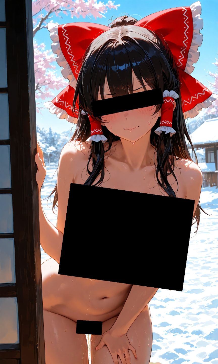 サンプル画像2:魔理沙は霊夢のえっちな写真を撮りたいようです。〜春の雪の朝の海編〜(ゆるふわ研究所) [d_540204]