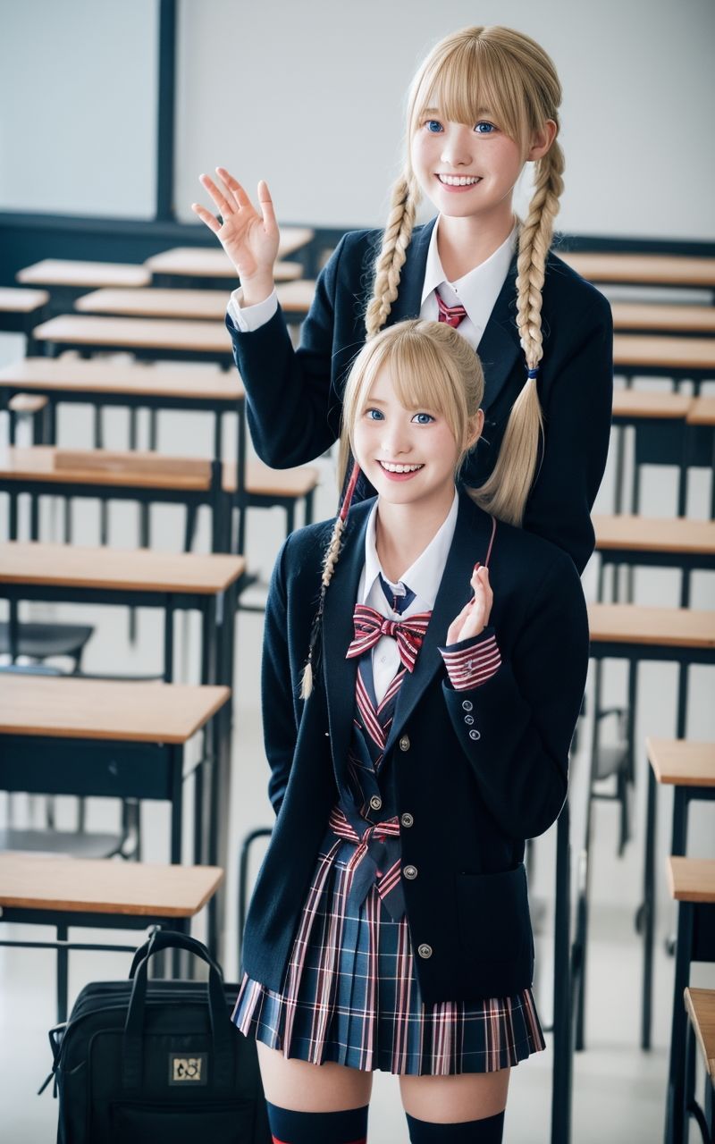 サンプル画像1:AI美女写真集┃制服の美女乙女2(AI美女写真集┃清楚な大人) [d_540207]