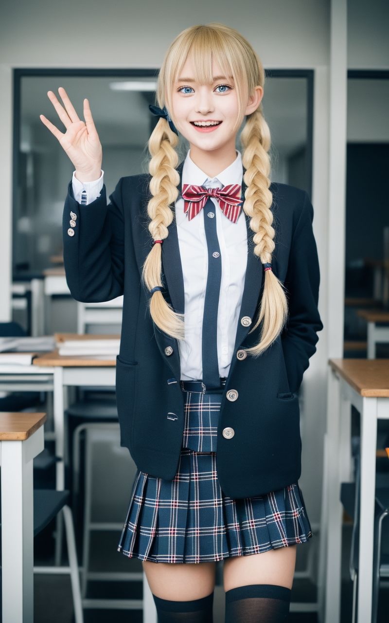 サンプル画像6:AI美女写真集┃制服の美女乙女2(AI美女写真集┃清楚な大人) [d_540207]