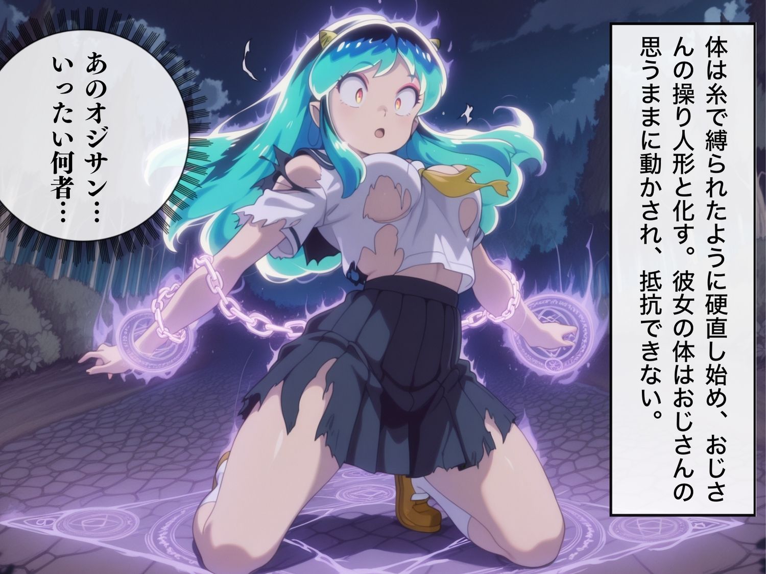 サンプル画像6:【完全敗北】鬼族の美少女、◯ム〜鬼娘の屈服、種付けオジサンの淫らな洗脳〜(種きゅん☆ハーレム計画) [d_540316]