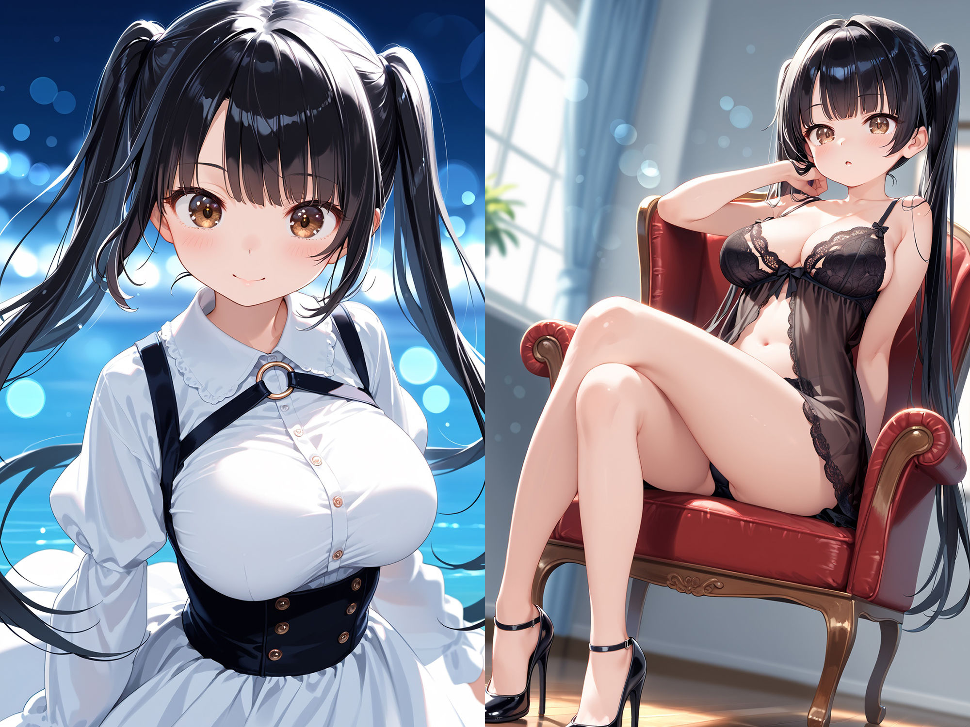 サンプル画像2:巨乳でドMな妹は兄専用の肉便器2_黒髪ツインテール編(夢絵織) [d_540378]