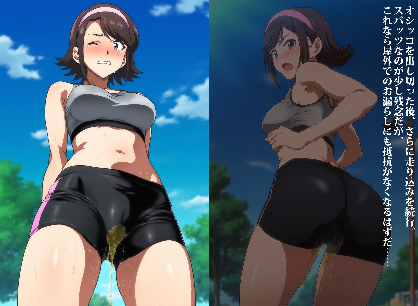 サンプル画像4:女子アスリートをお漏らしマゾに調教した件(性癖ユガ芽) [d_540517]