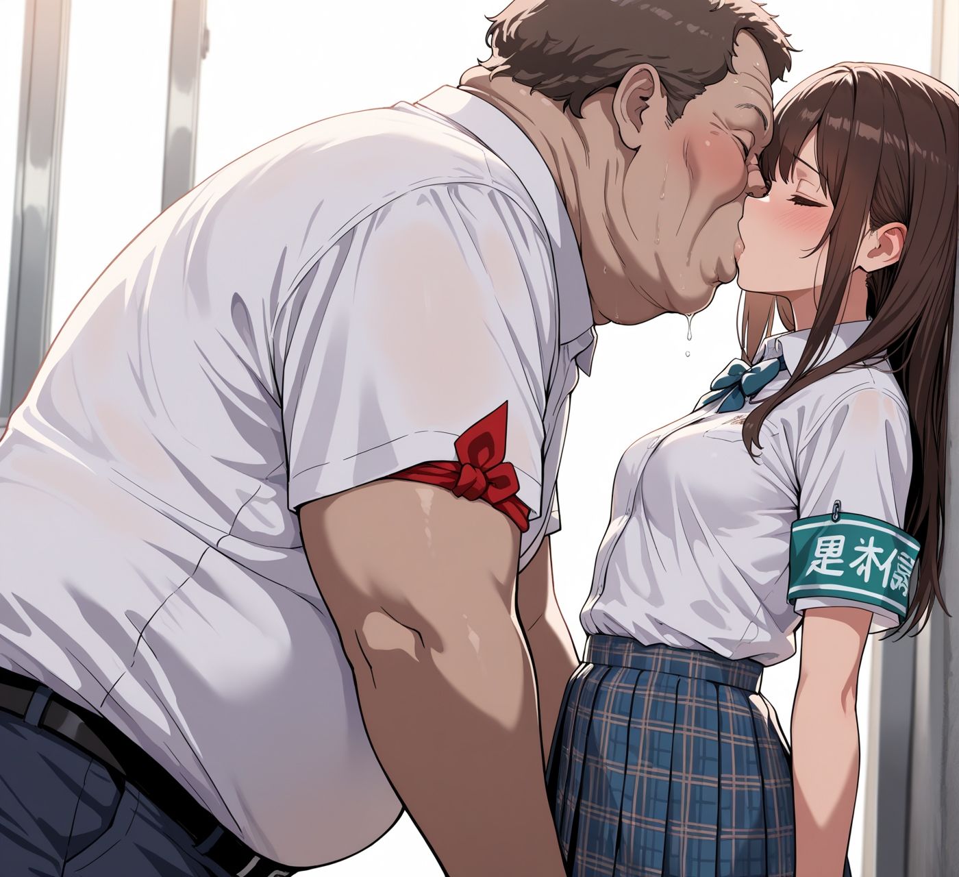 サンプル画像1:女子校生ときもおじさん03 -きもおじ教師の性教育編-(安値えろす) [d_540528]