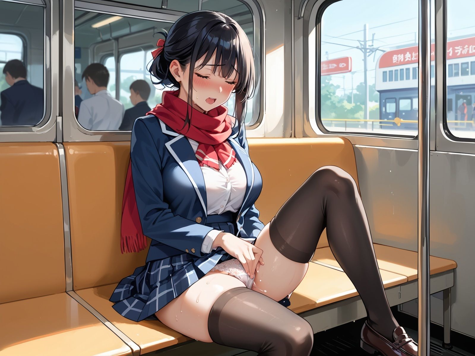 サンプル画像1:【秘密のオナニー】仕事中・授業中にオナニーしちゃってごめんなさい〜恥ずかしいからナイショにしてね【m（。≧Д≦。）m】(ホワイトいらすと) [d_540687]