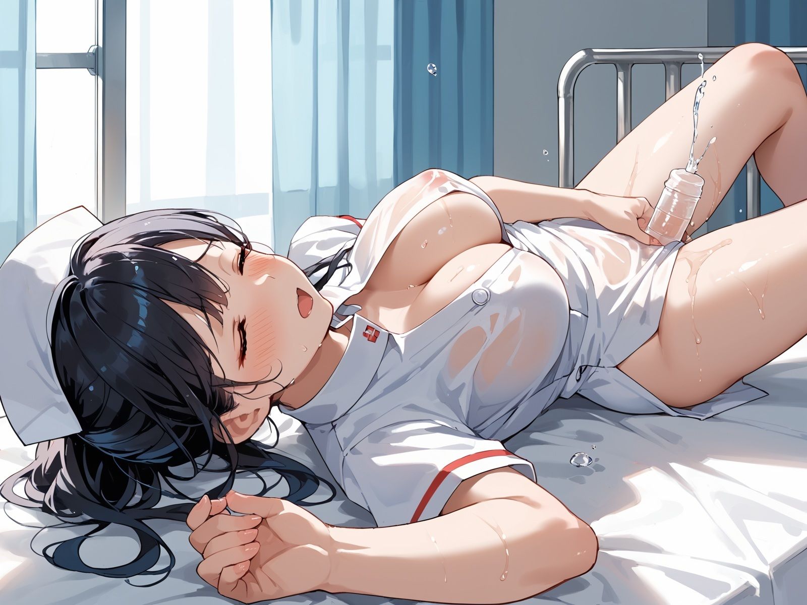 サンプル画像4:【秘密のオナニー】仕事中・授業中にオナニーしちゃってごめんなさい〜恥ずかしいからナイショにしてね【m（。≧Д≦。）m】(ホワイトいらすと) [d_540687]