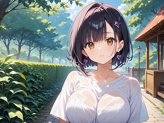 サンプル画像1:巨乳学園 黒髪ビッチギャル(マジカルきなこ) [d_540689]