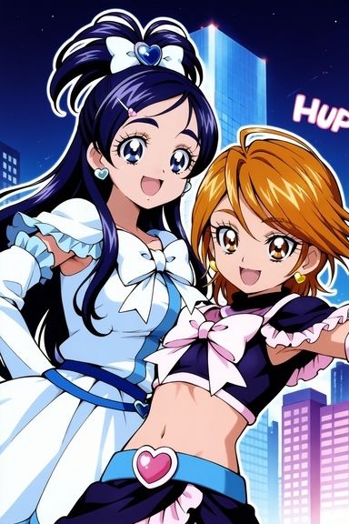 サンプル画像4:2人のプリ◯ュア百合プレイ(AI博士) [d_540694]