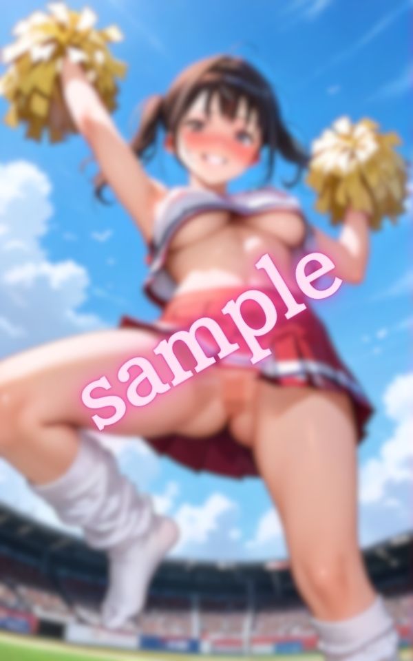 恥ずかしながら選手たちを応援する天然系チアガール d_540695 美女IAクラブ サンプル画像5