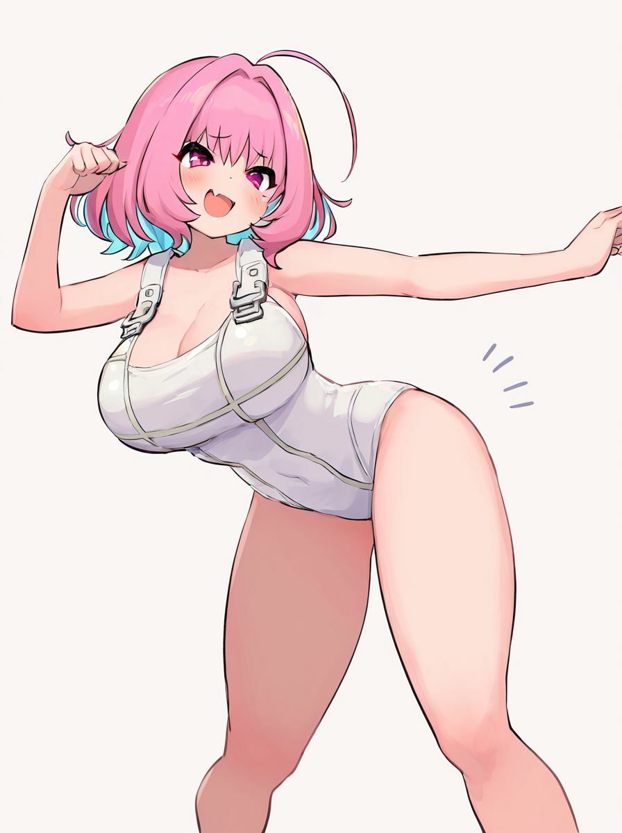 サンプル画像1:デカムチピンクちゃん 〜純白のレオタードを纏って〜(PeachPoint) [d_540791]