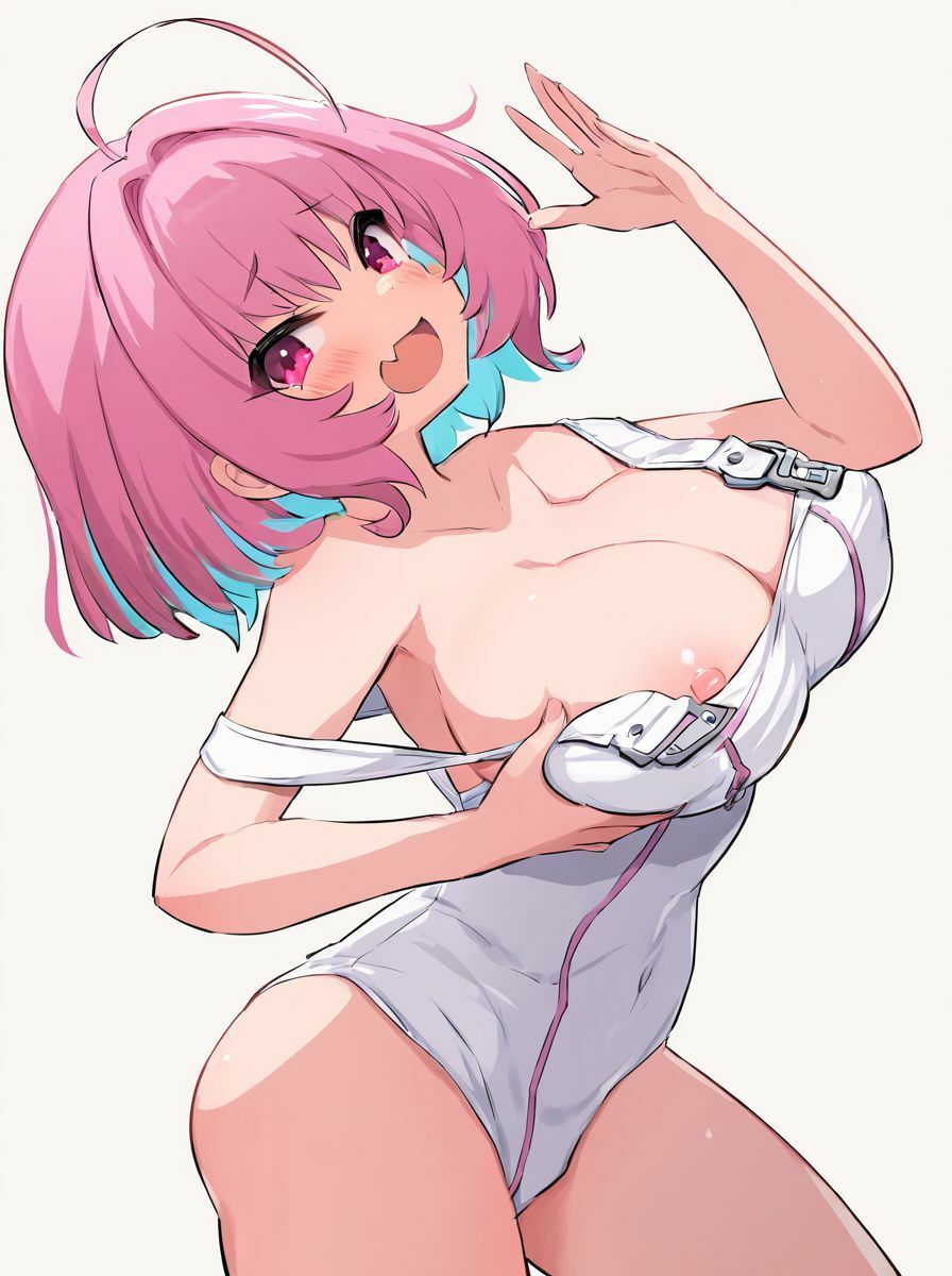 サンプル画像4:デカムチピンクちゃん 〜純白のレオタードを纏って〜(PeachPoint) [d_540791]