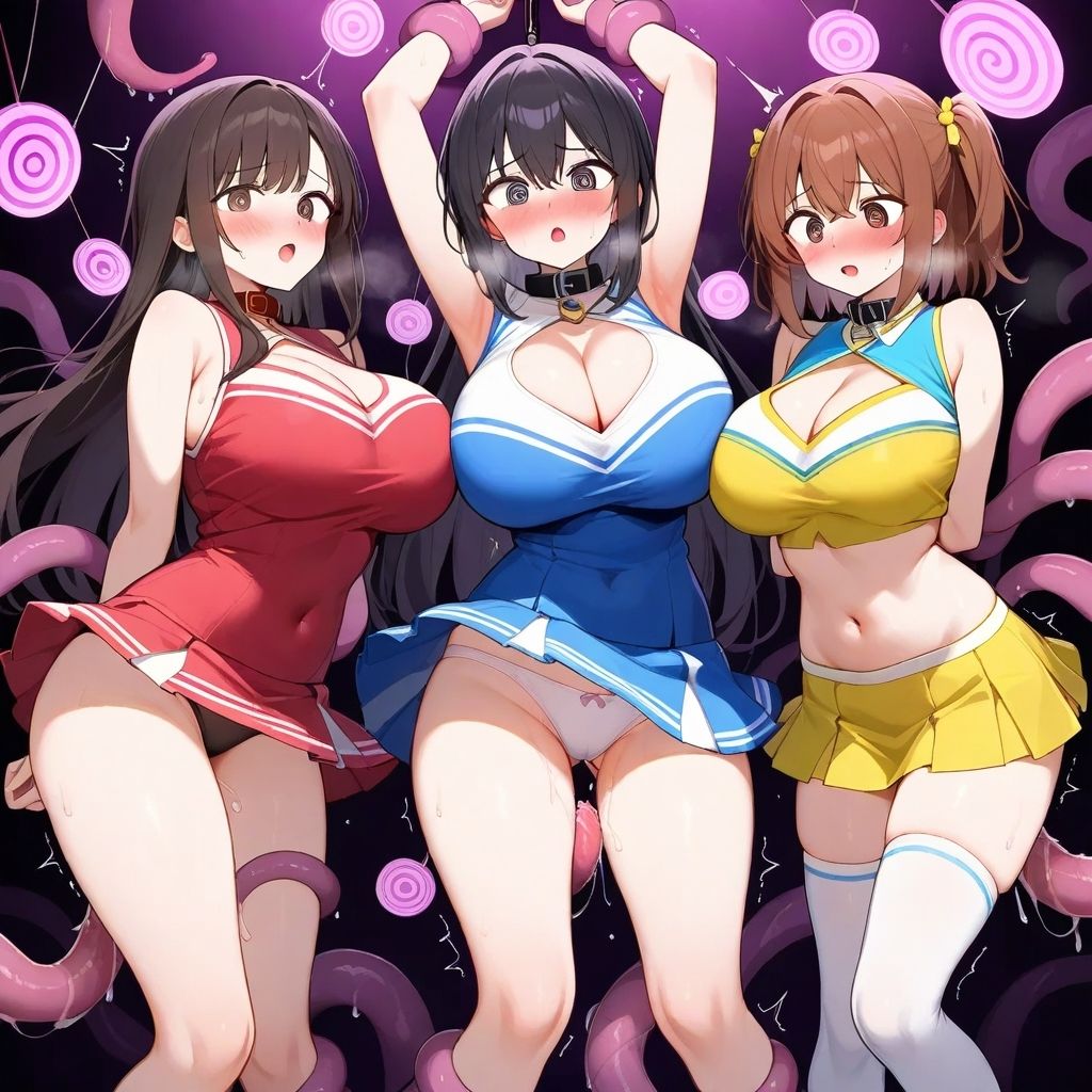 サンプル画像3:フェチコレVol.43 触手に襲われ弄ばれる巨乳人妻チアガールたち【総枚数250枚】(満点星) [d_540854]