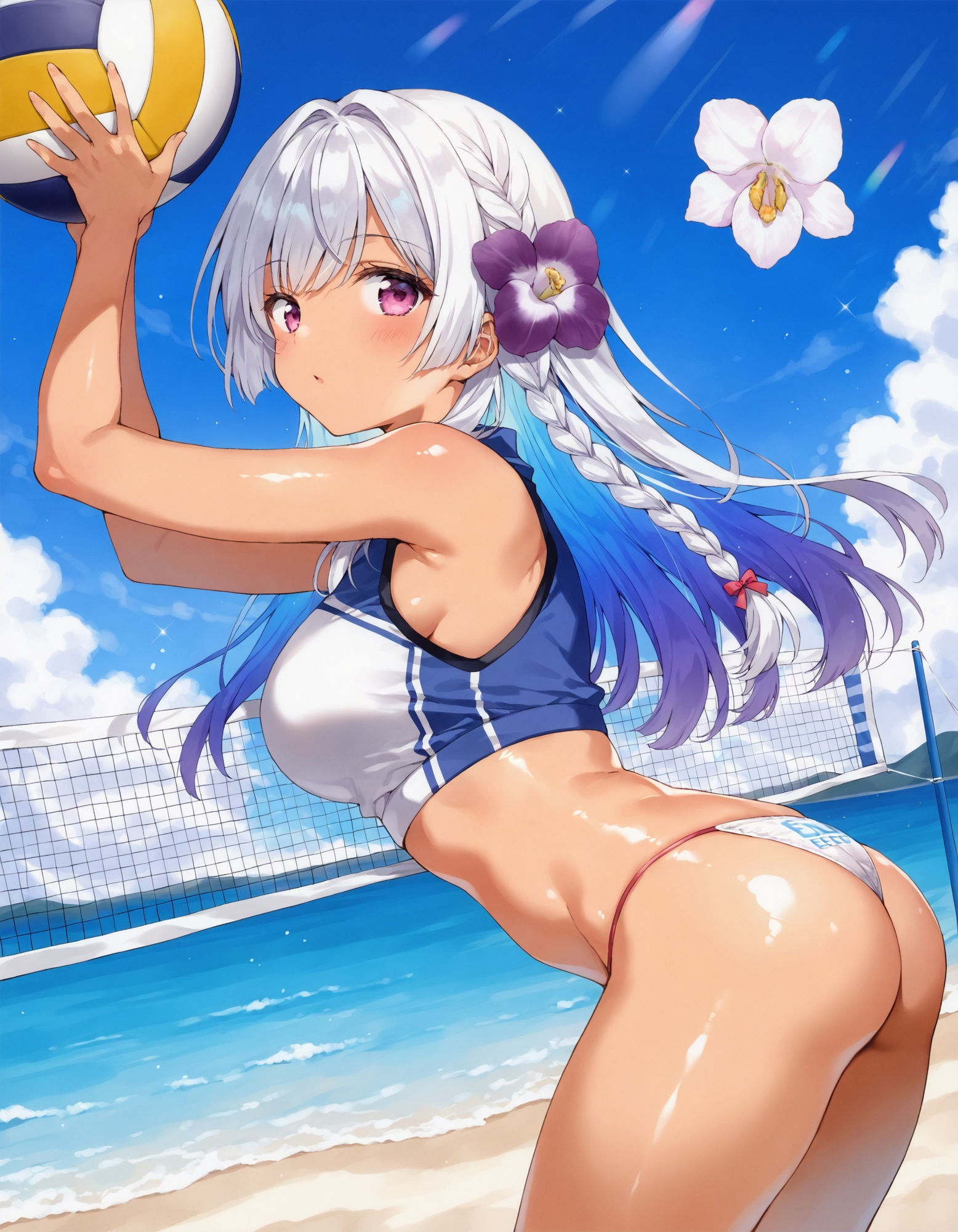 サンプル画像1:えちえちビーチバレーユニフォーム〜前かがみ編〜(D.P.H.) [d_540864]