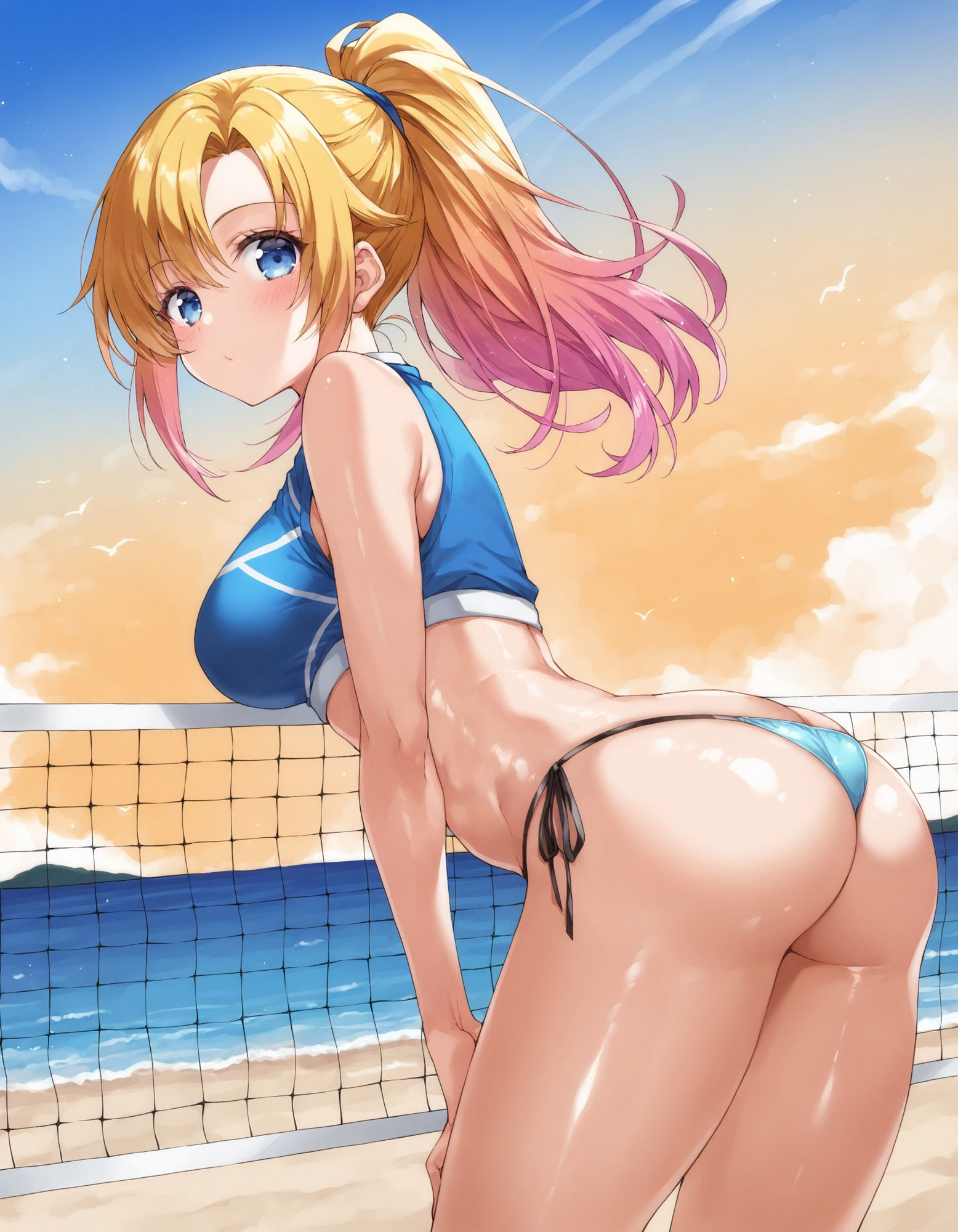 サンプル画像5:えちえちビーチバレーユニフォーム〜前かがみ編〜(D.P.H.) [d_540864]