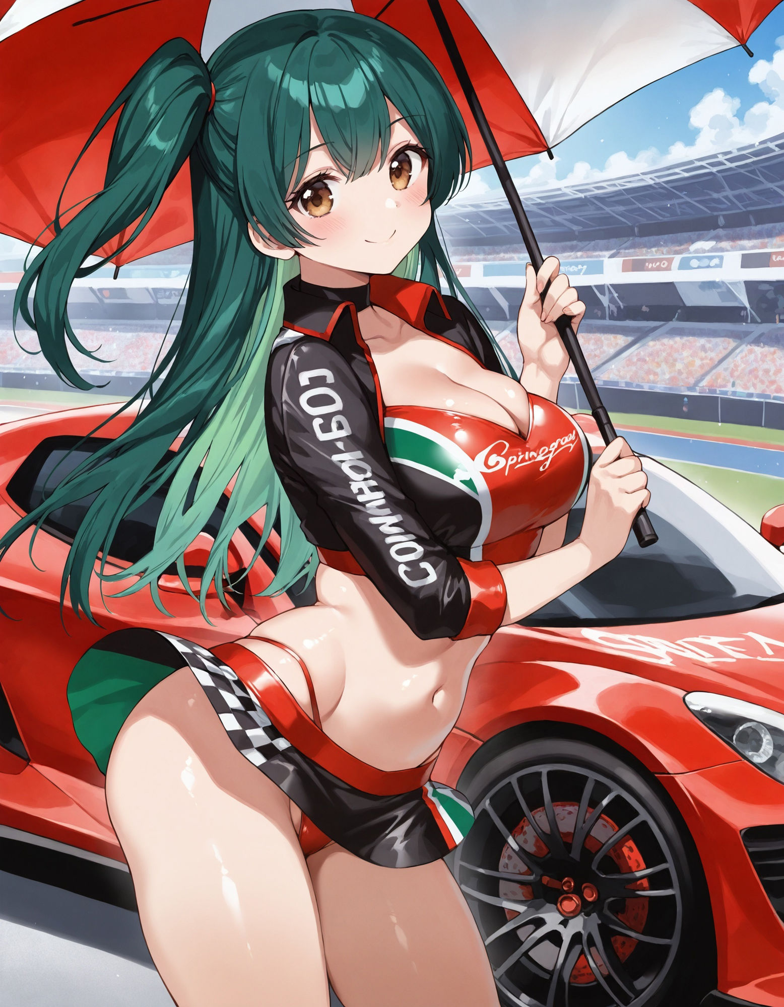 サンプル画像1:レースクイーンのパンチラ(D.P.H.) [d_540873]