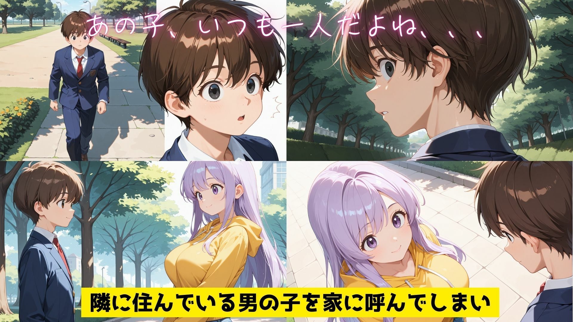 サンプル画像3:隣のお姉さんの家に呼ばれて童貞卒業！？(小林まん) [d_540912]