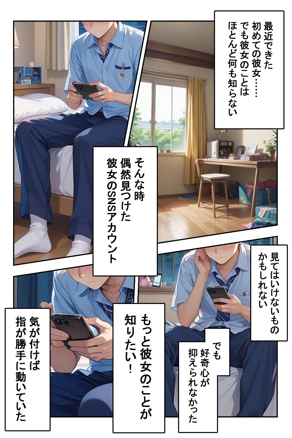 サンプル画像1:SNSにいる彼女の奥まで覗きたい(AI嗜好錯誤) [d_540937]