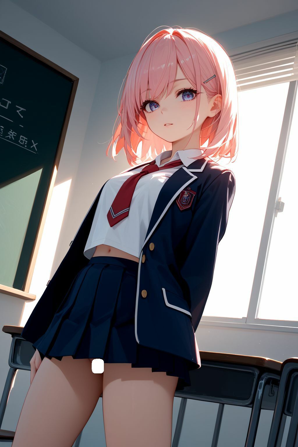 サンプル画像1:優等生 ×裏の顔 放課後の実習室で、誰にも言えない秘密が始まる(モンステラ) [d_540949]