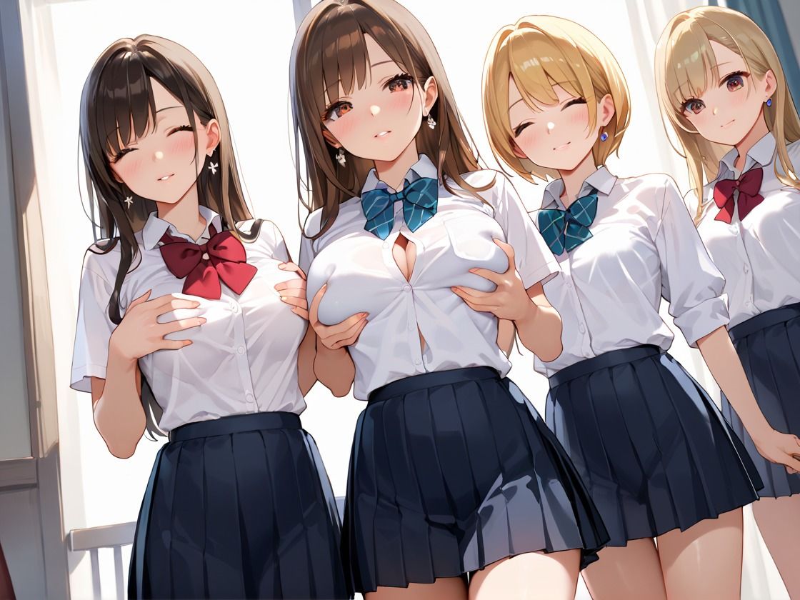 サンプル画像4:巨乳ハーレム学園 中◯し孕ませ実習編(あんあんつけぼー) [d_541011]