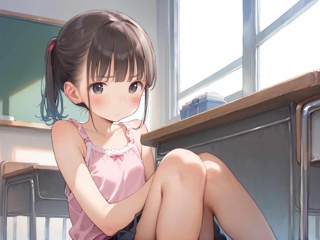 ポニテロリっ娘処女のおちんぽ快楽堕ち1