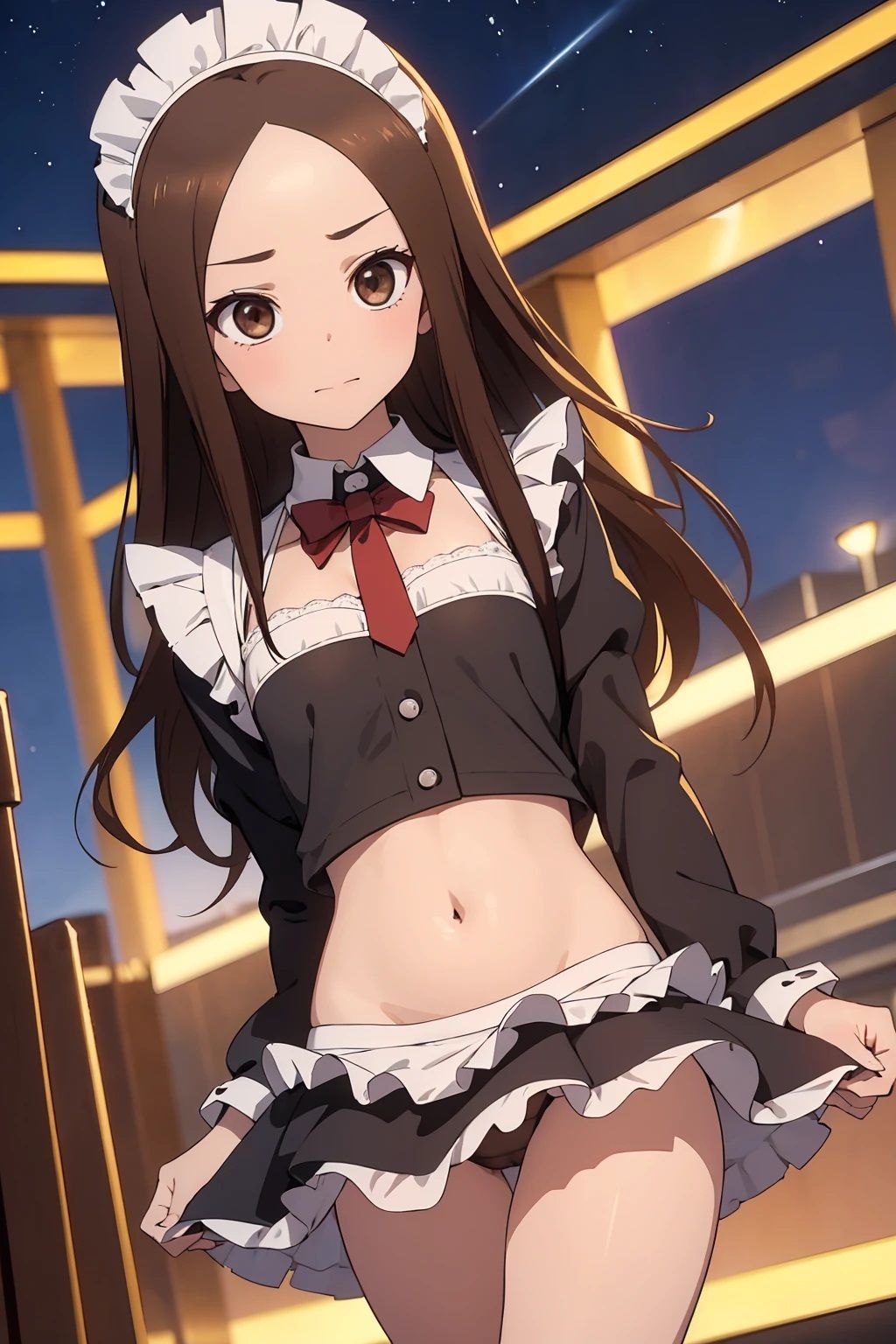 サンプル画像1:高〇さん  セクシーおへそメイド（83枚）(ひぐまアート) [d_541174]